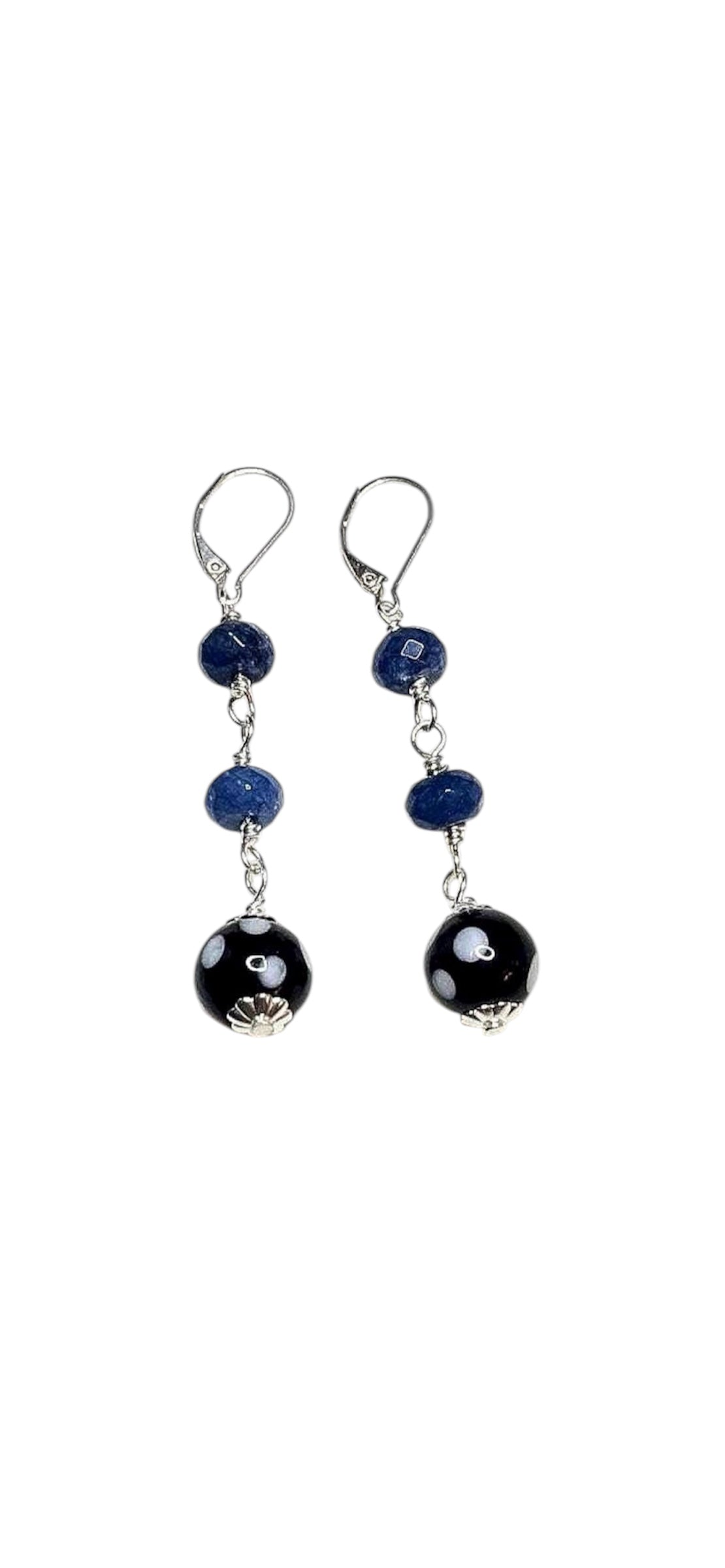 Blue Conta di Ojo Earrings