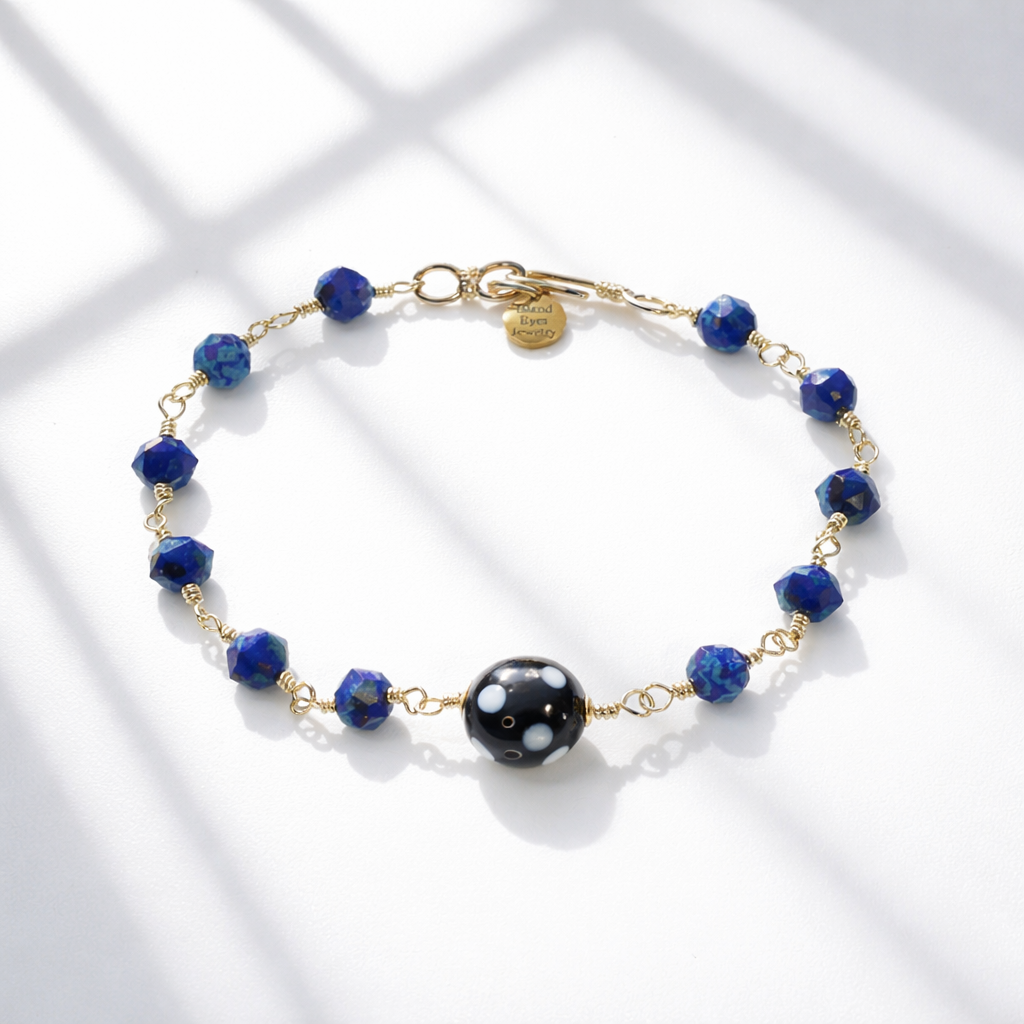 Lapis Blue Conta di Ojo Bracelet