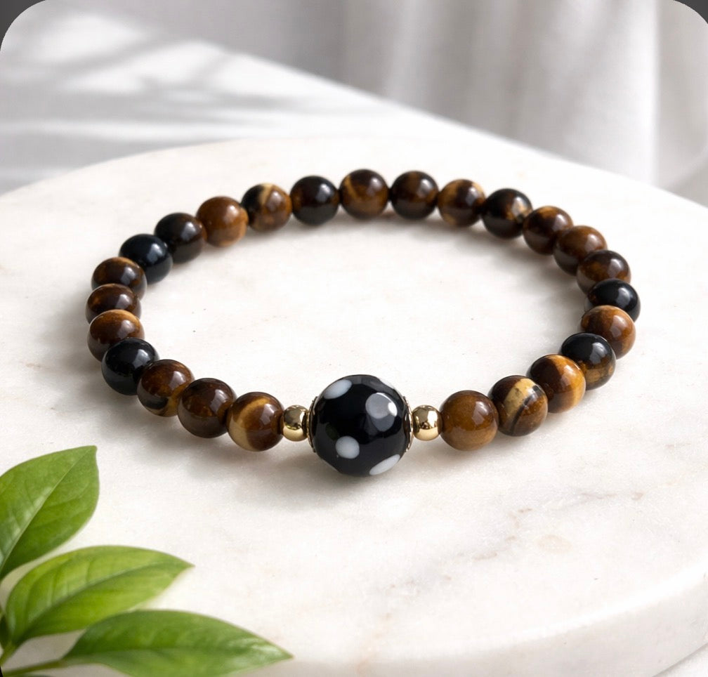 Conta di Ojo Stretch Bracelet – Custom Gemstones - Gold Filled or .925 Sterling Silver