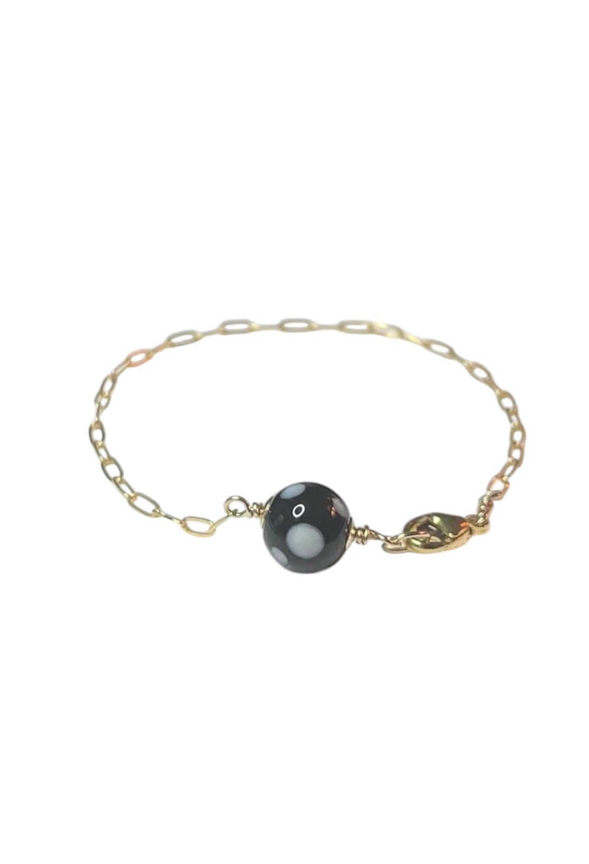 Cape Verdean Conta di Ojo Paper Clip Chain Bracelet