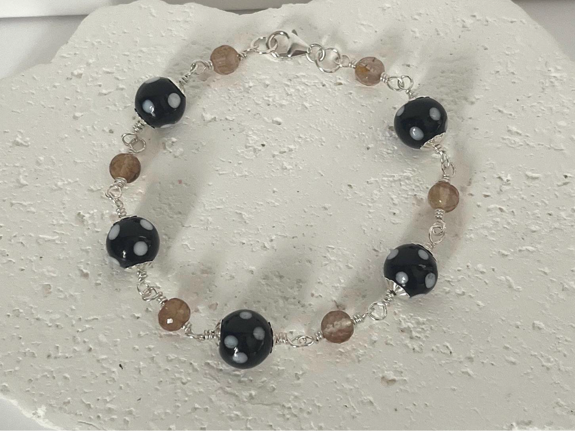 Brown Topaz Conta di Ojo Bracelet