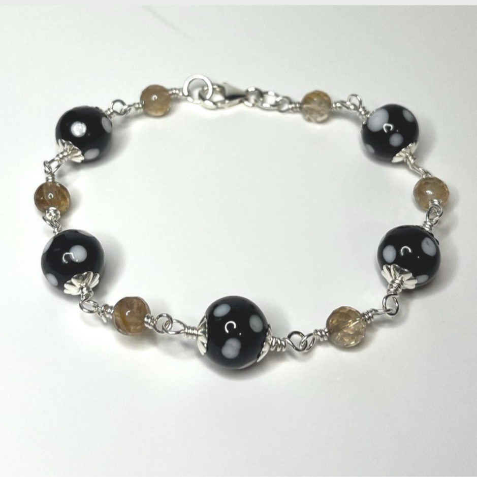Brown Topaz Conta di Ojo Bracelet