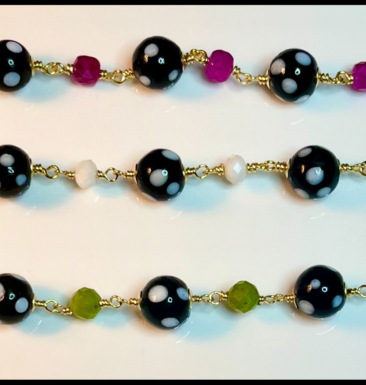 Conta di Ojo Bracelet – Gold Filled or .925 Sterling Silver with Custom Gemstone Options 🧿✨