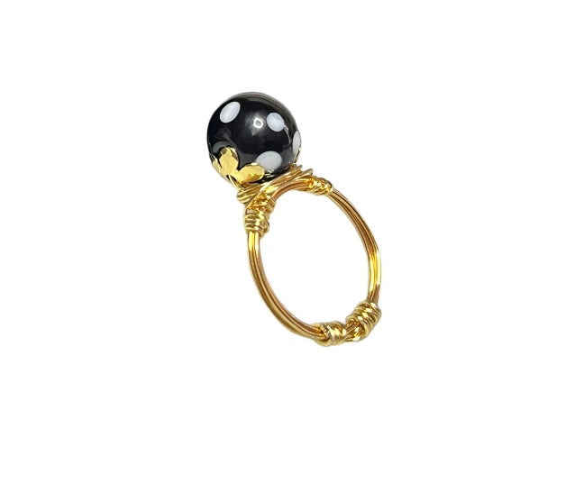 Cape Verdean Conta di Ojo Flower Ring