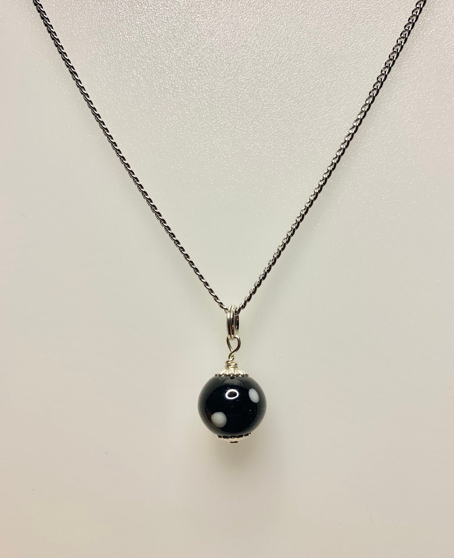 Cape Verdean Conta di Ojo Necklace Silver