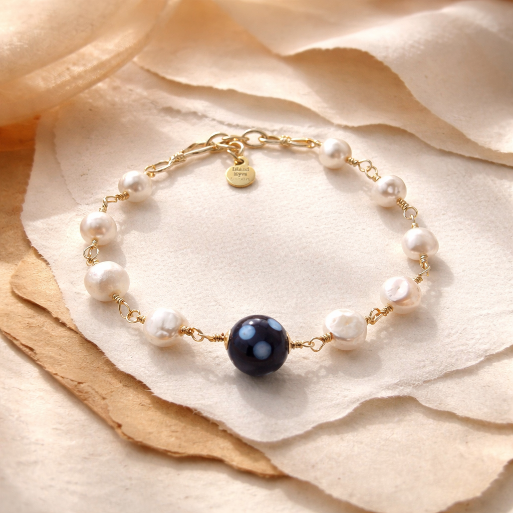 Pearl Conta di Ojo Bracelet