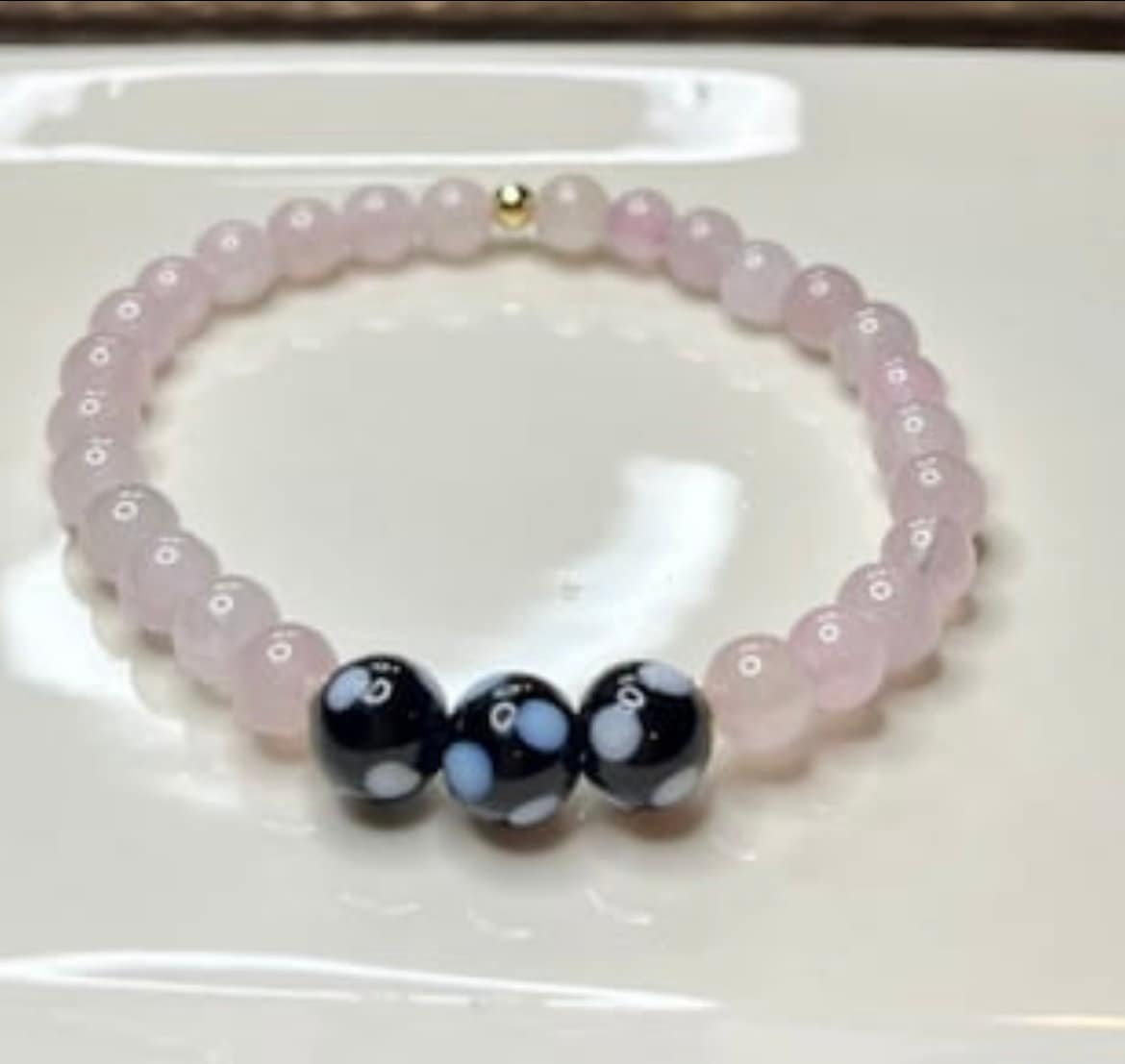 Gemstone Conta di Ojo Stretch Bracelets