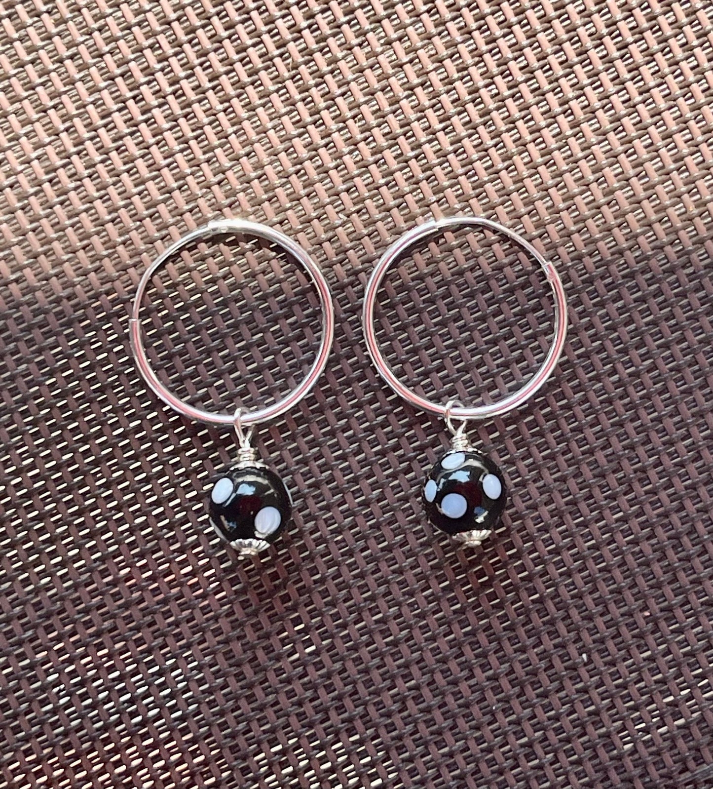 Conta di Ojo Hoop Earrings Silver