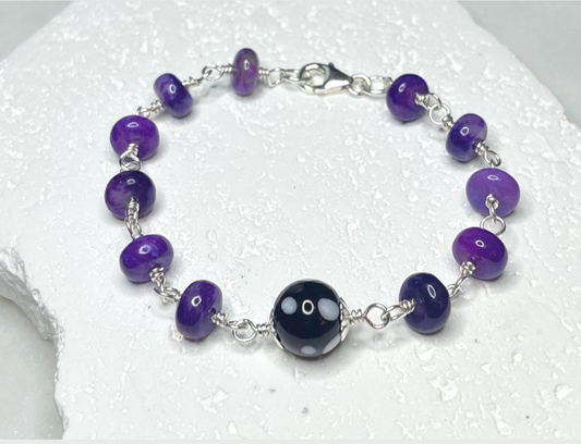 Conta di Ojo Gemstone Wired Bracelets