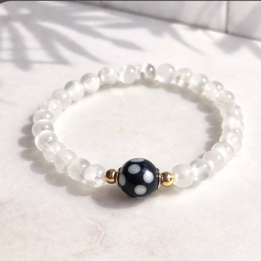 Conta di Ojo Stretch Bracelet – Custom Gemstones - Gold Filled or .925 Sterling Silver