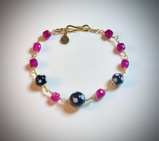 Conta di Ojo + Gemstone Bracelet