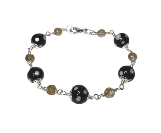 Brown Topaz Conta di Ojo Bracelet