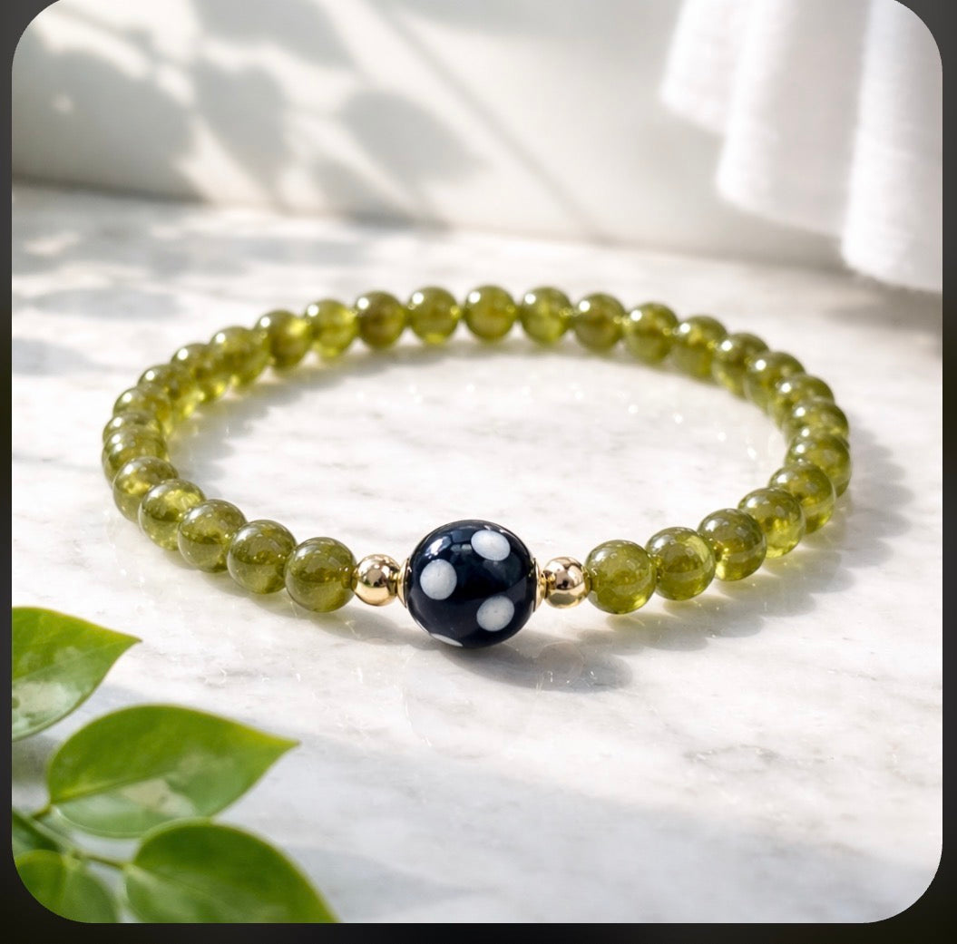 Conta di Ojo Stretch Bracelet – Custom Gemstones - Gold Filled or .925 Sterling Silver