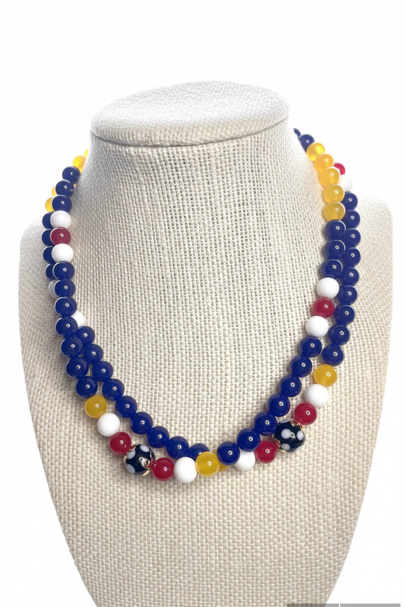 Cabo Verde Conta di Ojo Flag Necklace 🧿✨