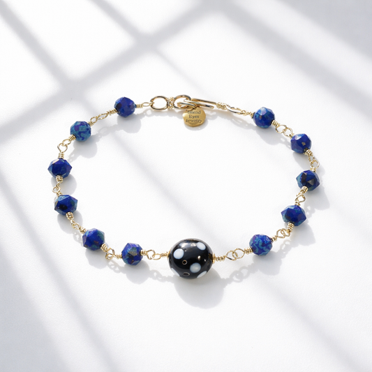 Lapis Blue Conta di Ojo Bracelet