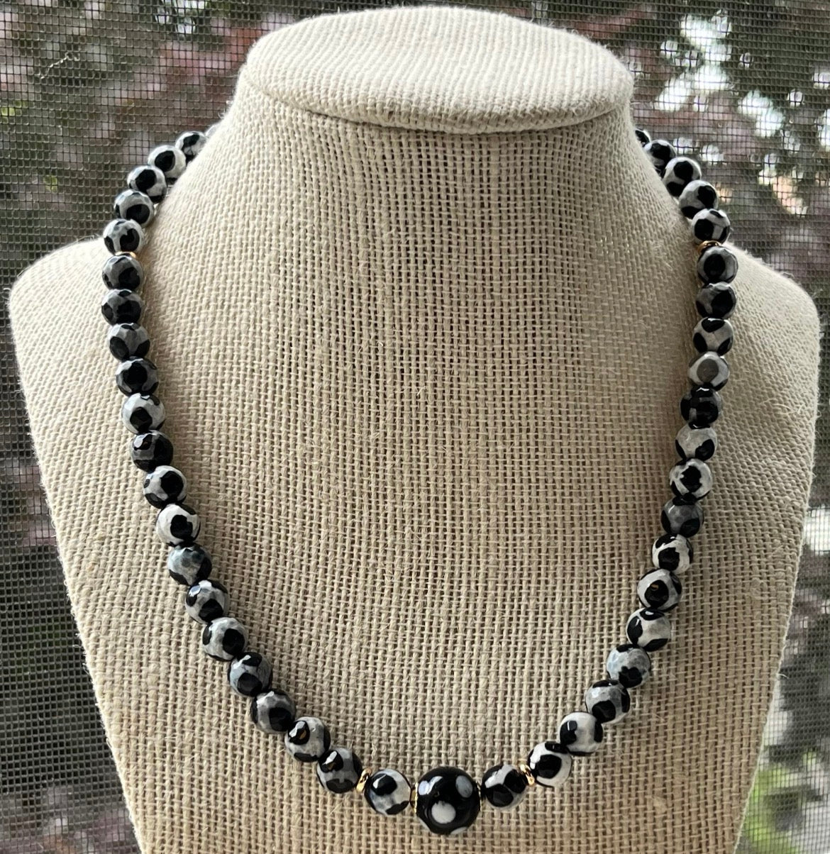Cape Verdean Conta di Ojo Cabo Verde Flag Beaded Necklace 🧿✨