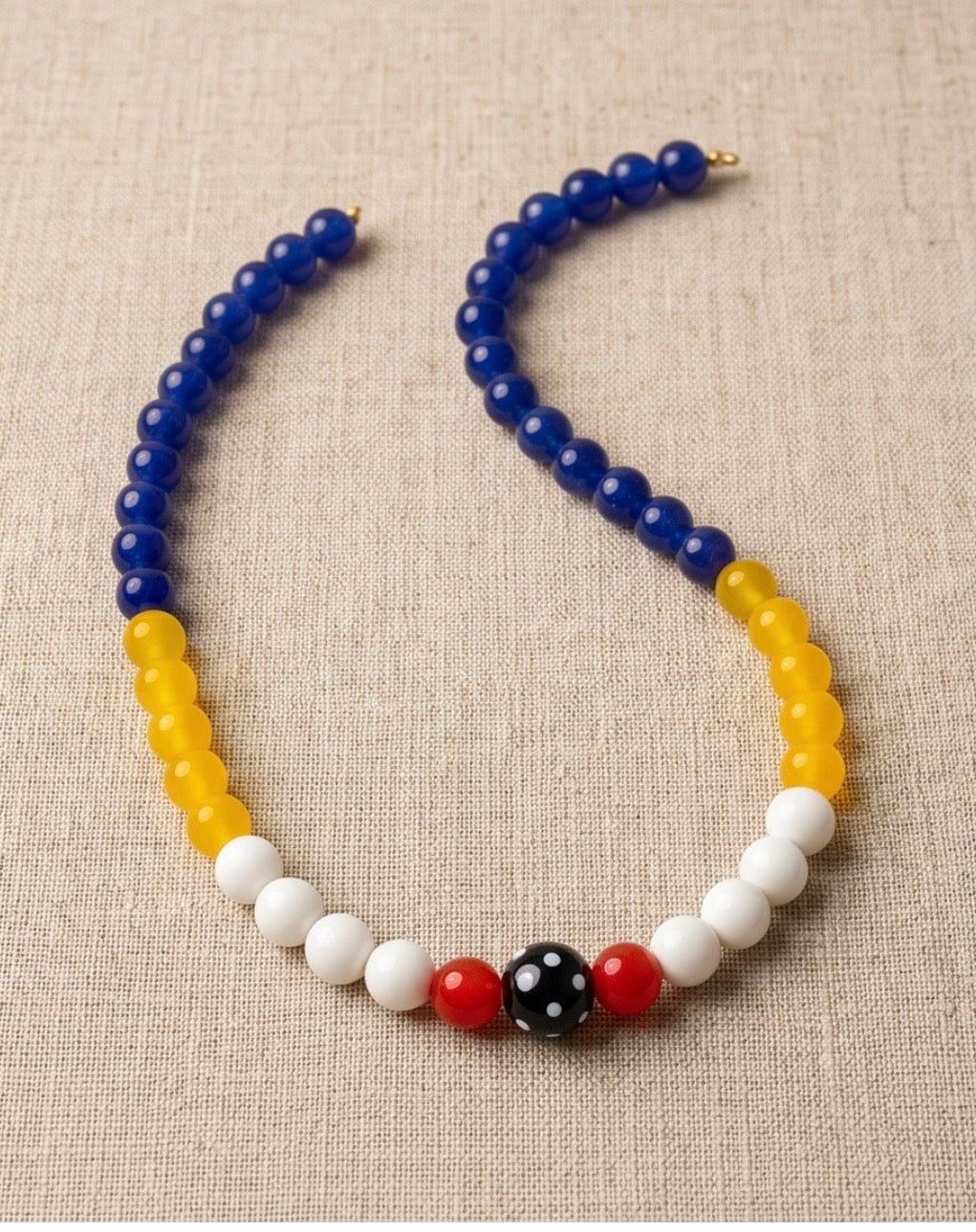 Cape Verdean Conta di Ojo Cabo Verde Flag Beaded Necklace 🧿✨