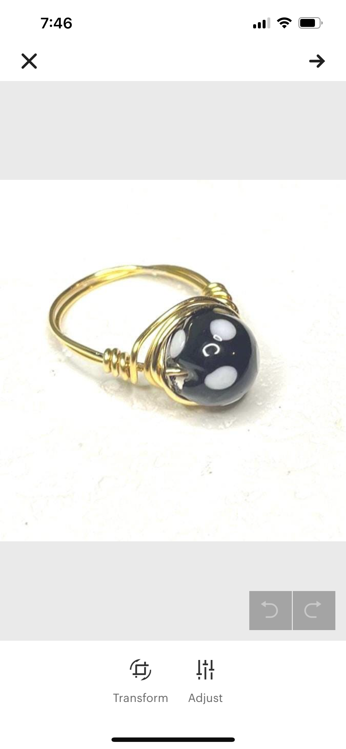 Cape Verdean Conta di Ojo Ring