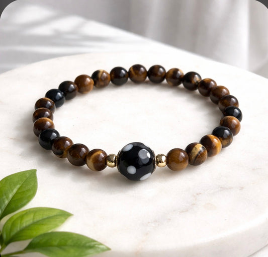 Tigers Eye Conta di Ojo Bracelet