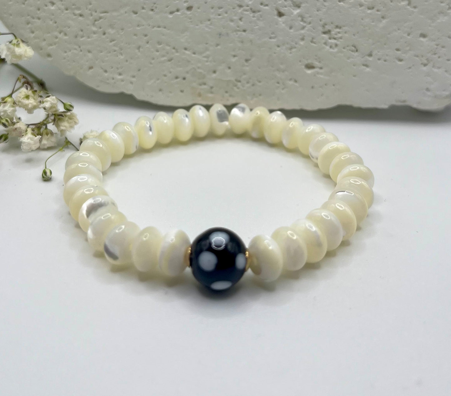 Conta di Ojo Stretch Bracelet – Custom Gemstone Options 🧿✨