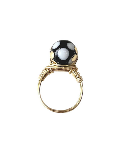 Cape Verdean Conta di Ojo Flower Ring