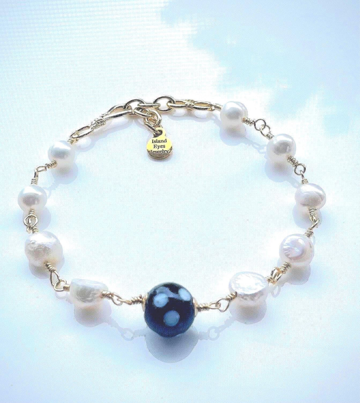 Conta di Ojo Bracelet – Gold Filled or .925 Sterling Silver with Custom Gemstone Options 🧿✨