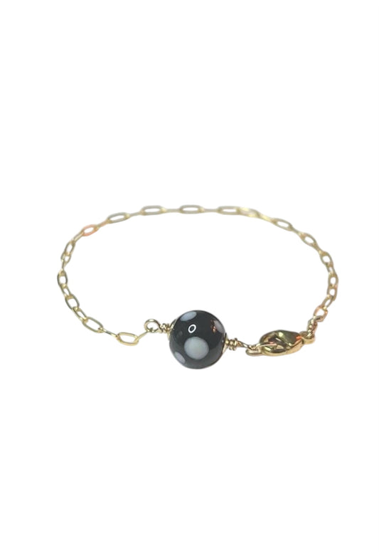 Cape Verdean Conta di Ojo Paper Clip Chain Bracelet