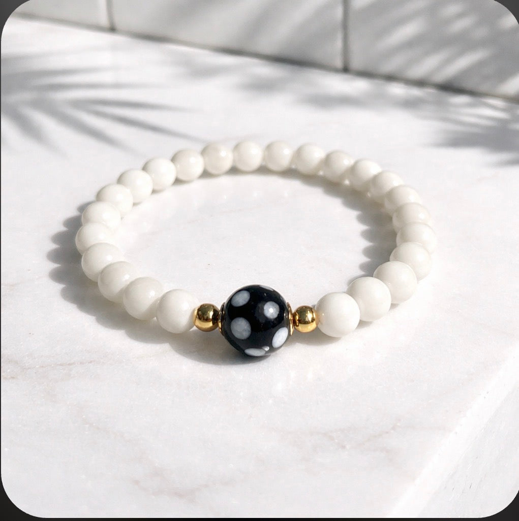 Conta di Ojo Stretch Bracelet – Custom Gemstones - Gold Filled or .925 Sterling Silver