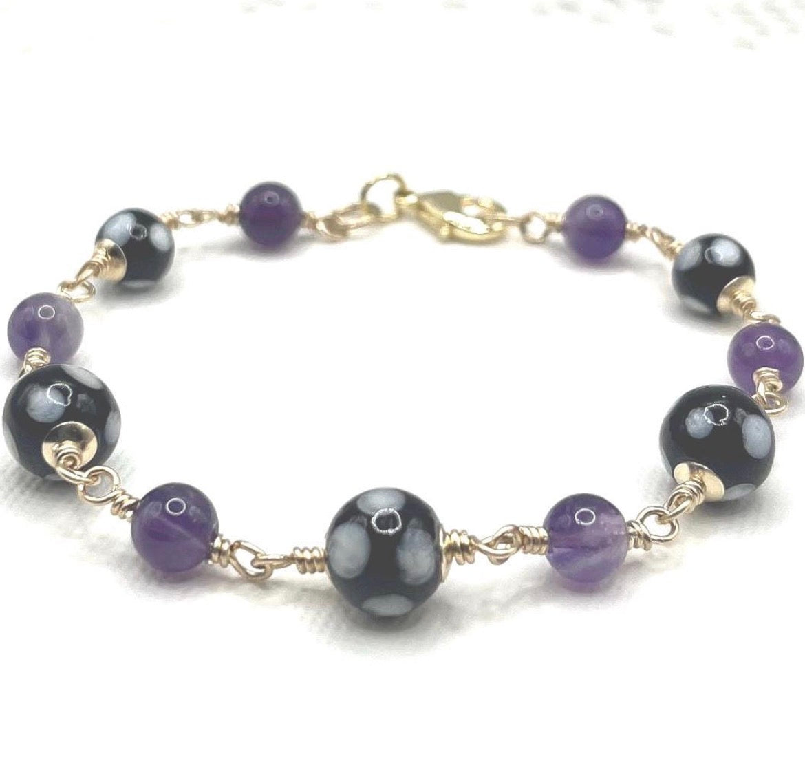 Conta di Ojo Bracelet – Gold Filled or .925 Sterling Silver - Custom Gemstones🧿✨