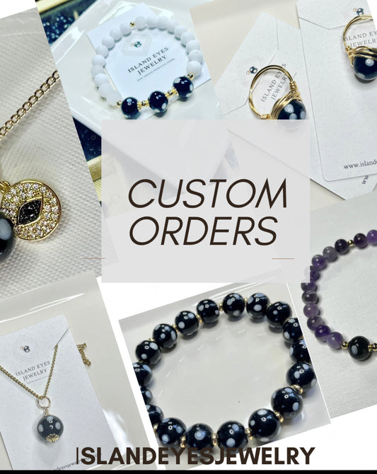 Custom Order - Tibetan Dzi Agate Conta di Ojo Bracelet