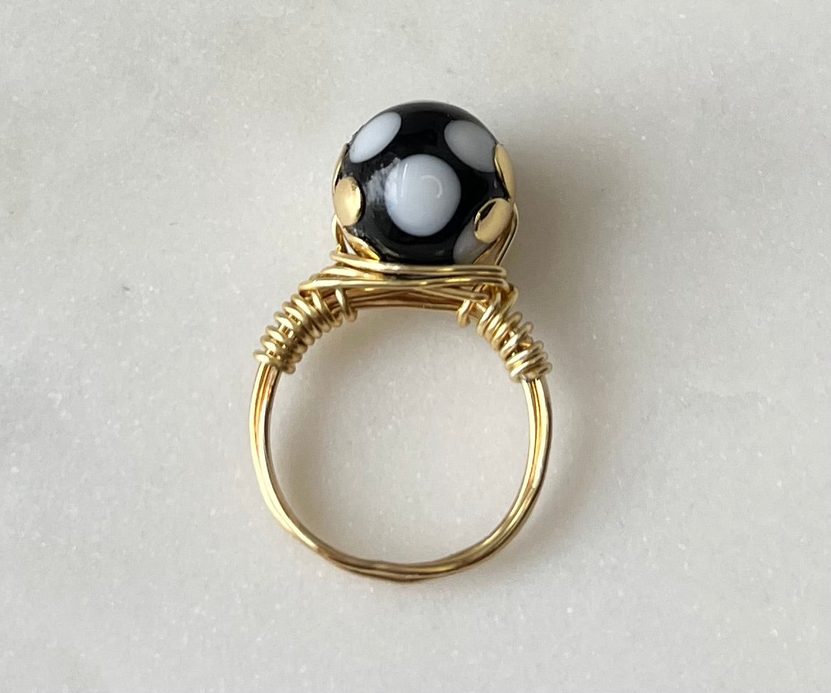 Cape Verdean Conta di Ojo Flower Ring