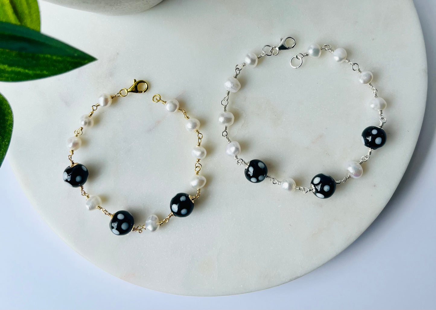 Pearl Conta di Ojo Bracelet