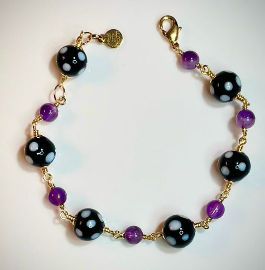 Conta di Ojo Gemstone Wired Bracelet