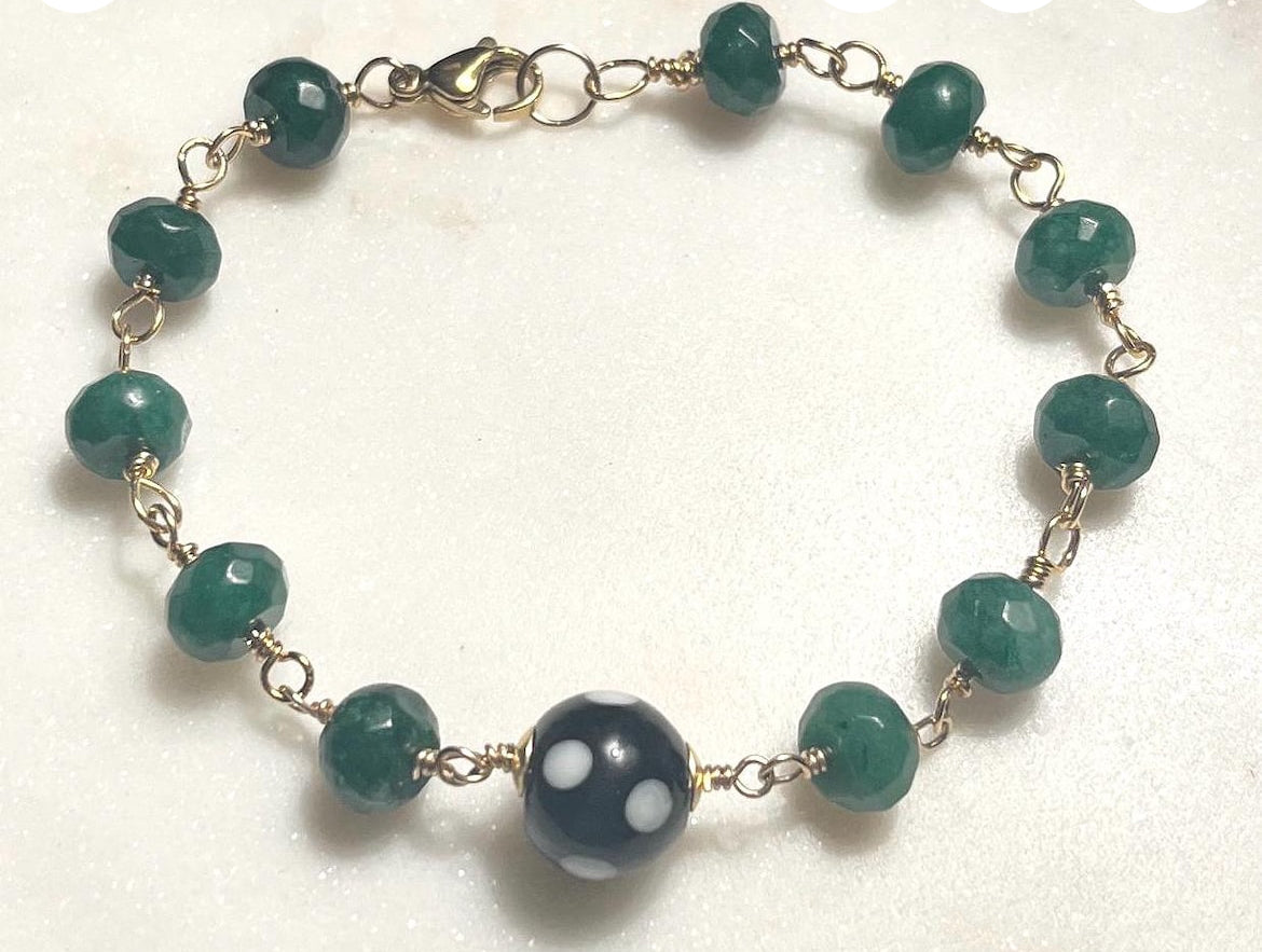 Emerald Green Conta di Ojo Bracelet