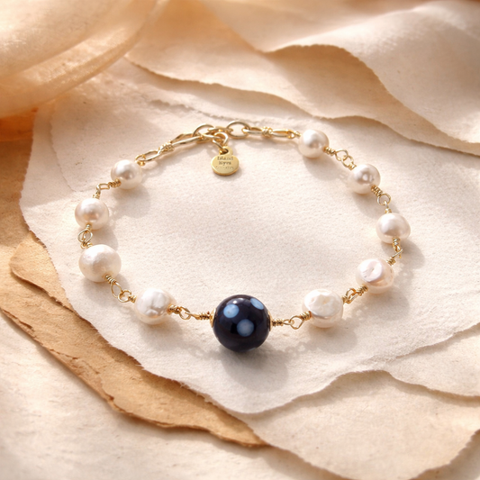 Conta di Ojo Bracelet – Gold Filled or .925 Sterling Silver - Custom Gemstones🧿✨