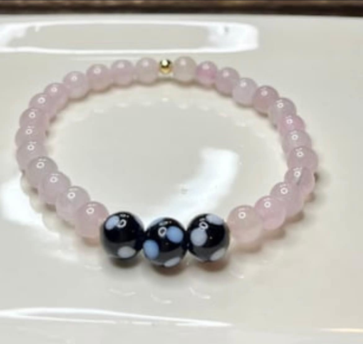 Conta Di Ojo + Gemstone Stretch Bracelet