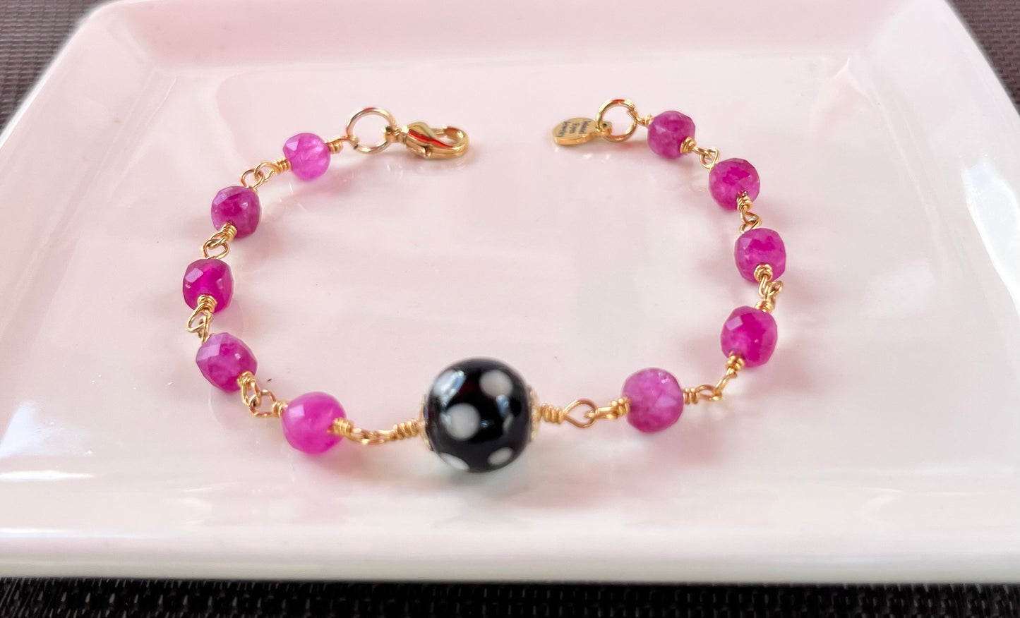 Conta di Ojo Bracelet – Gold Filled or .925 Sterling Silver with Custom Gemstone Options 🧿✨