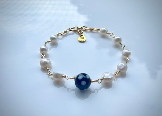 Pearl Conta di Ojo Bracelet